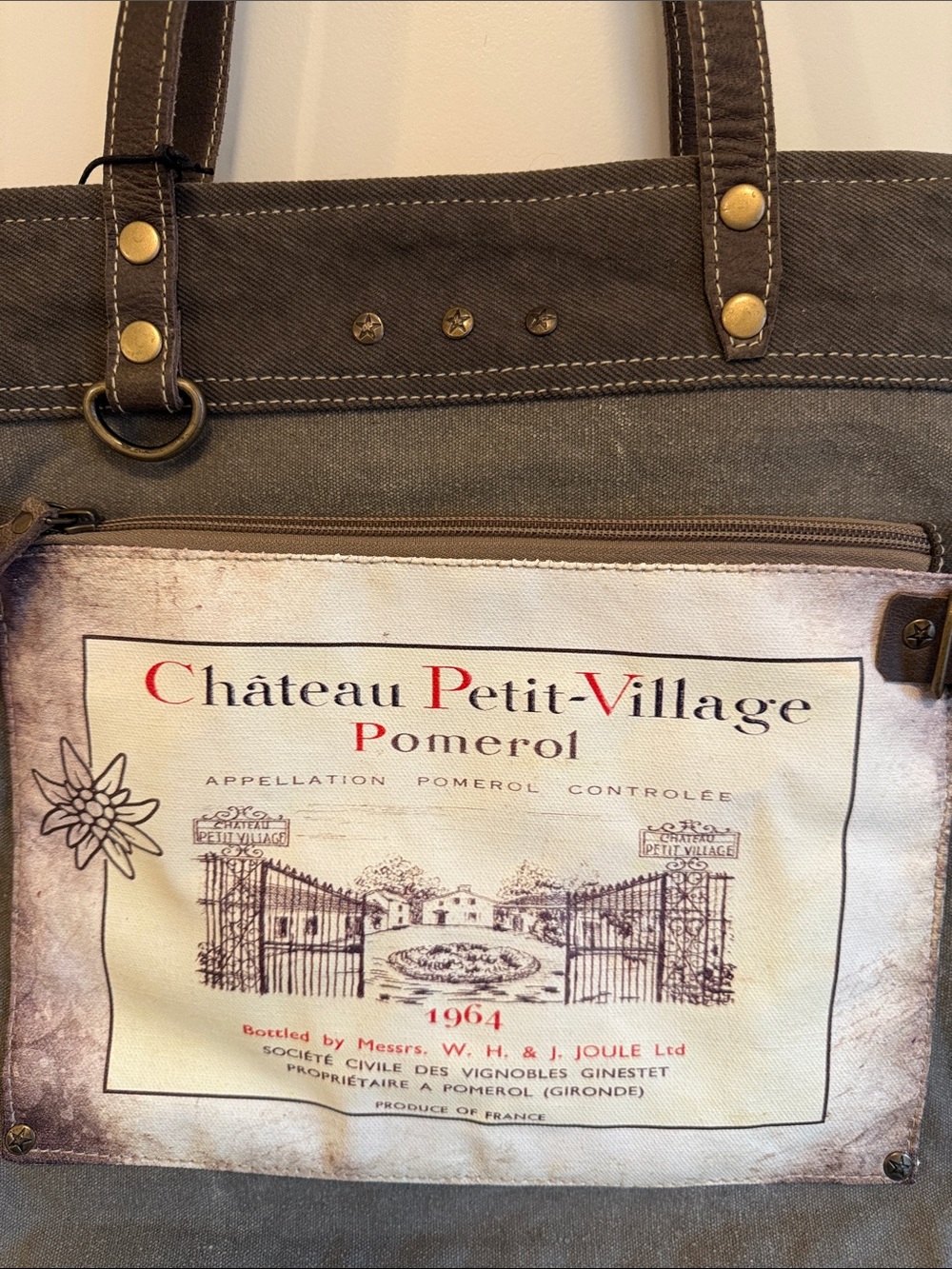 Myra Bag Chateau Petit Village Canvas Tote - Picture 3 of 13